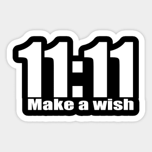 Make a wish | Angel number 1111 Sticker